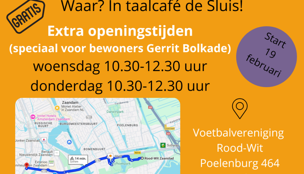 Taalcafé De Sluis breidt uit