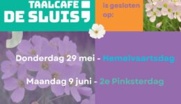 Geen Taalcafé met Hemelvaart en Pinksteren